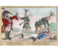 A Scene on the Frontiers as Practiced by the Humane British and Their Worthy Allies! After a work c. 1812 by WIlliam Charles a Scottish born engraver and immigrant to the United States who was