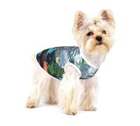 A sci-fi style landscape Premium Dog Tshirt - Soft 100% Cotton Ropa Para Perros, Perfect for Small to Medium Dogs, Stylish and Comfortable Shirts for Dogs S