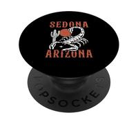 A Scorpion And Cactus In Desert Sedona Arizona Vintage PopSockets Adhesive PopGrip
