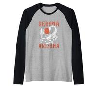 A Scorpion and Cactus in Desert Sedona Arizona Vintage Raglan Baseball Tee