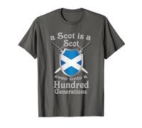 A Scot is a Scot Even Unto a Hundred Generations T-Shirt, Men, Asphalt Grey, 5X-Large