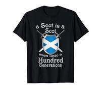 A Scot is a Scot Even Unto a Hundred Generations T-Shirt, Men, Black, Small
