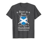 A Scot is a Scot Even Unto a Hundred Generations T-Shirt, Men, Dark Heather Grey, Small