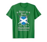 A Scot is a Scot Even Unto a Hundred Generations T-Shirt, Men, Kelly Green, Small