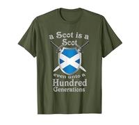 A Scot is a Scot Even Unto a Hundred Generations T-Shirt, Men, Olive Green, Small
