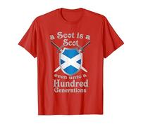 A Scot is a Scot Even Unto a Hundred Generations T-Shirt, Men, Red, Small