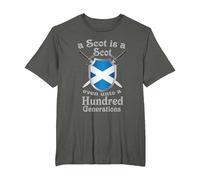 A Scot is a Scot Even Unto a Hundred Generations T-Shirt, Men's Big and Tall, Asphalt Grey, 2X Tall