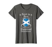 A Scot is a Scot Even Unto a Hundred Generations T-Shirt, Women, Asphalt Grey, 3X-Large