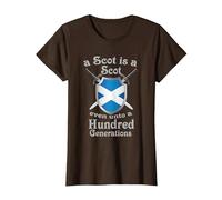 A Scot is a Scot Even Unto a Hundred Generations T-Shirt, Women, Brown, Small