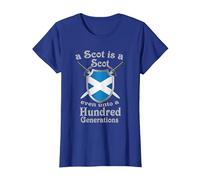 A Scot is a Scot Even Unto a Hundred Generations T-Shirt, Women, Royal Blue, X-Small
