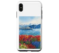 A Sea of Flowers Beneath the Snowy Peaks Case for iPhone XS Max