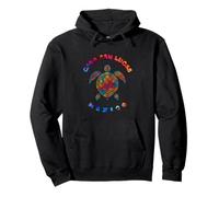 A Sea Turtle In Colorful Mexican Pattern Cabo San Lucas Pullover Hoodie