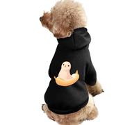 A Seal Sitting on Banana Cute Dog And Cat Clothes Pet Hoodie Sweatshirt Pullover Sweater Coat