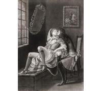 A Seduction. A man and a woman in a sensual situation. After a work by an unidentified late 17th century artist. Poster Print by Ken Welsh (12 x 17)