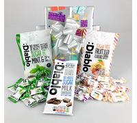 A selection of the finest Chocolate and Sweets Hamper Gift Box - Suitable for Diabetic Diets and No Added Sugar Dietary foods