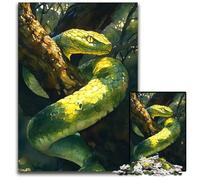 A Serpent Coiled Around A Tree Branch 1000 Pieces Puzzles for Adults Impossible Jigsaw Puzzles for Adults HighDifficulty Brain Teaser for Teenagers 1000 PCS(75x50cm)