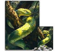 A Serpent Coiled Around A Tree Branch Jigsaws 1000 Pieces for Adults Difficult Puzzles for Adults Challenging Brain Teaser Relaxing Toy for Teenagers 1000 PCS(38x26cm)