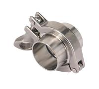 A Set 38mm Pipe O/D 1.5" Tri Clamp Weld Ferrule + Tri Clamp + Silicon Gasket