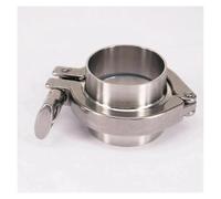 A Set 51mm O/D Tri Clamp Weld Ferrule + 2" Tri Clamp + Silicon Gasket Assembly