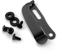 A Set Black Kydex Belt Clip Knife Sheath, Metal Kydex Holster Waist Clips, Knife Clip Replacement, Kydex Knife Sheath Kit, Universal Metal Belt Clip for Knife Sheath Parts