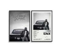 A Set of 2 Kendrick Album Lamar GNX Frameless Posters, Canvas Pictures, Wall Decorations, Living Room Posters, Bedroom Pictures, Birthday and Holiday Gifts, 12 x 18 inches (30 x 45 cm)