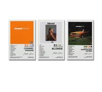 A Set Of 3 Channel Orange Frank Poster Ocean Blond Signature Nostalgia Album Cover Poster Wall Art Canvas Posters Room Decorative Aesthetic Poster Print Decor Posters 24x36inch(60x90cm)-3pcs Style