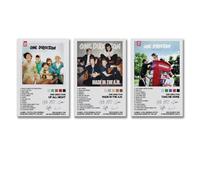 A Set Of 3 One Dir-ection Poster Album Poster Wall Art Canvas Posters Room Decorative Aesthetic Poster Print Decor Posters 08x12inch(20x30cm)-3pcs Style
