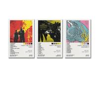 A Set of 3 Twenty Poster One Pilots Clancy Music Album Cover Poster for Room, Aesthetic Canvas Wall Art, Bedroom Decor Poster, 08 x 12 inches (20 x 30 cm), 3 Pieces