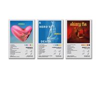 A Set Of 3 Wall Art Fontaines Music Dc Album Poster Poster Wall Art Canvas Posters Room Decorative Aesthetic Poster Print Decor Posters 08x12inch(20x30cm)-3pcs Style