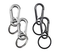 A set of 4 discreet metal curls - Removable curls - Anti -MUD suspended curls - Metal curls that can be suspended from hiking, to travel, to camp