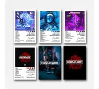 A Set Of 6 Chase Poster Atlantic Music Album Rock Band Cover Wall Art Canvas Posters Room Decorative Aesthetic Print Decor 08x12inch(20x30cm) Style-6