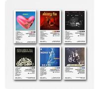 A Set Of 6 Fontaines Poster D.C. Music Poster Punk Band Cover Wall Art Canvas Posters Room Decorative Aesthetic Print Decor 08x12inch(20x30cm) Style-1-1