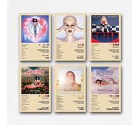 A Set Of 6 Katy Poster Perry Music Album Vintage Cover Poster Wall Art Canvas Posters Room Decorative Aesthetic Poster Print Decor Posters 08x12inch(20x30cm) Unframe-style