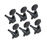 A Set Of 6 Large Square Sealed Guitar Tuning Pegs For Electric Guitars In Bk/chrome Guitar Tuning Knob