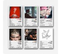 A Set Of 6 Lil Pe-ep Album Poster Wall Art Canvas Posters Room Decorative Aesthetic Poster Print Decor Posters 12x18inch(30x45cm) Style