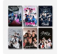 A Set Of 6 Stray Poster Kids Music Korean Band Vintage Wall Art Canvas Posters Room Decorative Aesthetic Print Decor 08x12inch(20x30cm) Style