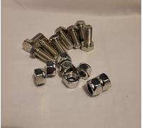 A set of 8 AL-KO M12 x 30 Hex Bolts and M12 Nyloc Nuts. To fix chassis to axle