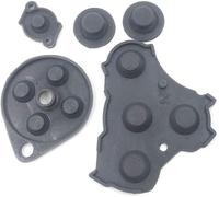A Set of Black Replacement Silicone Rubber Pad Conductive Adhesive Right Button Keypad for Nintendo NGC Controller Game