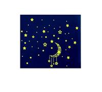 A set of children's room fluorescent glow in the dark stars wall stickers practical and popular Durability