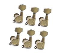 A Set Of Electric Guitar Tuning Pegs With Small Square Shanks In Red Copper/bronze Color