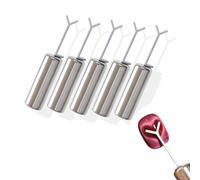 A set of five cat eye magnets for nails, featuring heart-shaped designs, included in a cat eye magnetic nail art tool set. This kit comes with magnet sticks that are equipped with a Y-shaped guide