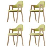 A Set of Four Kitchen And Dining Chairs,Upholstered with Linen Medieval Solid Wood Frame,Suitable for The Kitchen,Living Room, Area,G