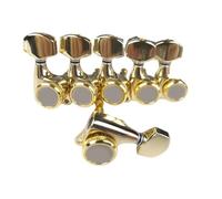 A Set Of Guitar Lock Buttons Electric Lockets Gold Professional Accessories Traditional Hulusi Musical Instrument(6R as shown)