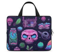 A Set of Object Doodles Laptop Sleeve Ultra-Thin, Waterproof 10inch Laptop Bags, Portable Protective Computer Bag with Hand Strap