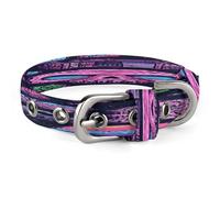 A Set of Object Doodles Pet Collar, Adjustable Dog Collars with Buckle Stainless Steel D-Ring, Comfortable Collar for Small Medium Dogs and Cats