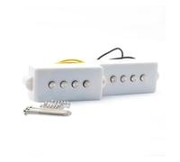A Set Of Open Back Four String Bass Guitar Electric Pickups And Instrument Accessories Professional electric pickup(White 1 Set)
