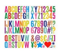 A Set Of Six Pages House Numbers for Outside Stick On - 2.5Inch Alphanumeric Address Numbers for Mailbox, Making Them More Personalized And Recognizable for Mailboxes, Door, Window(Colorful)