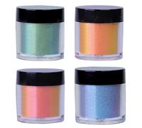 (A set, One size) High-Brightness Color-Changing Pigment Pearlescent Powder Multifunctional Glitter Epoxy Resin Discolor Powder for Painting DIY Nail Polish Fine Arts