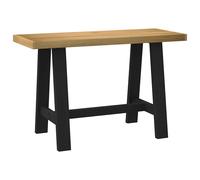 Desk Solid Pine 120x50x75cm Natural Top Black A-Shaped Legs Rustic HomeOffice XL