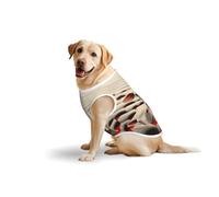 a Sheep Large Dog Vest Pure Cotton Breathable | Anti-Shedding Tank Top for Golden Retriever, Labrador, Husky | Comfortable Sleeveless Shirt for Large Breed Dogs, Outdoor Walking 3X-Large
